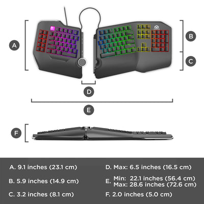 Cloud Nine C989 ErgoFSK Ergonomic Mechanical Split-Keyboard