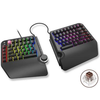 Cloud Nine ErgoTKL Ergonomic Split Mechanical Keyboard