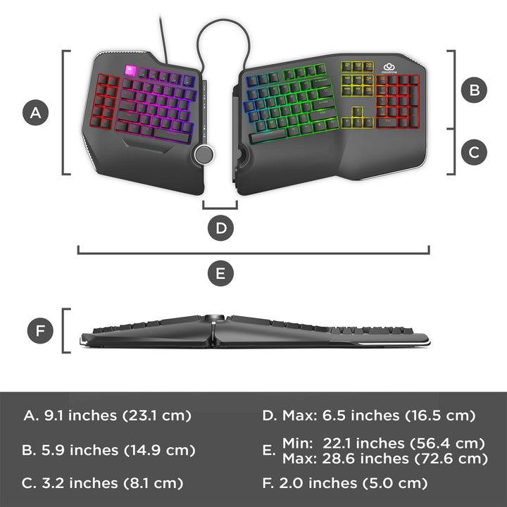 Cloud Nine C989 ErgoFSK Ergonomic Mechanical Split-Keyboard